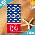 100% cotton custom reactive printing velour beach towel softextile